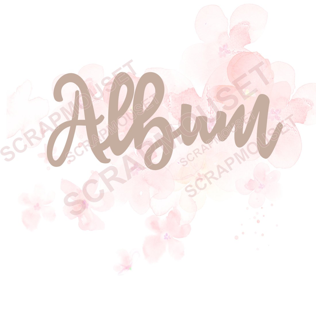 Mot Album en carton bois SCRAPMOUSET