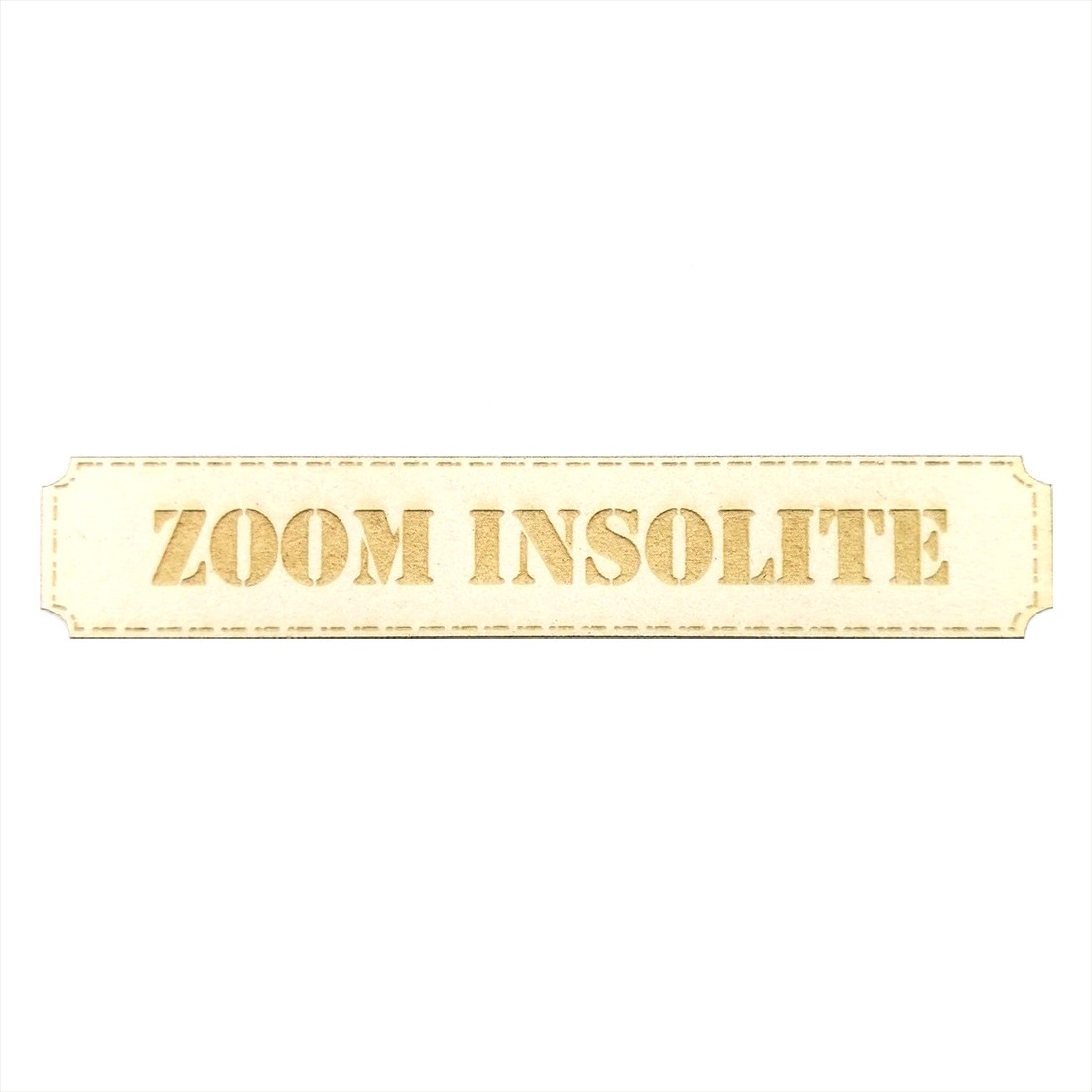 Etiquette rectangulaire Zoom insolite en carton bois SCRAPMOUSET