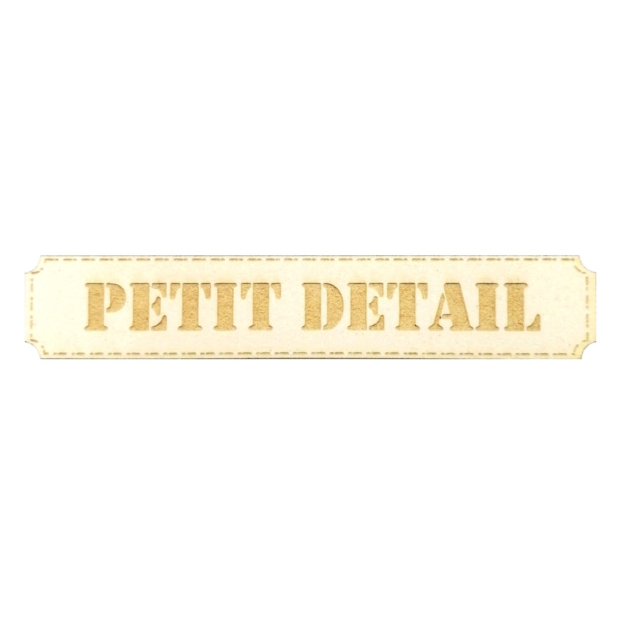 Etiquette rectangulaire Petit détail en carton bois SCRAPMOUSET