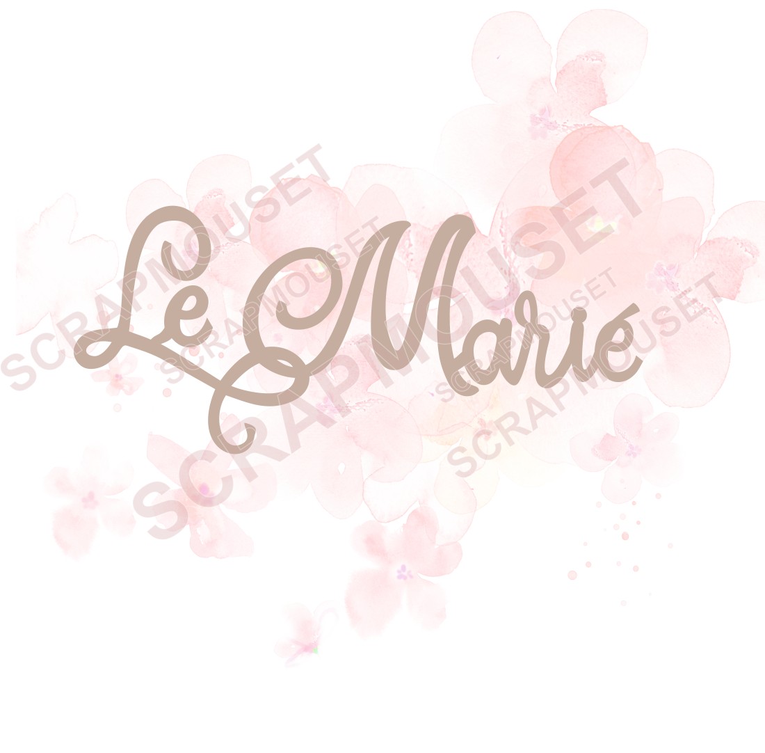 Mot Le marié en carton bois SCRAPMOUSET