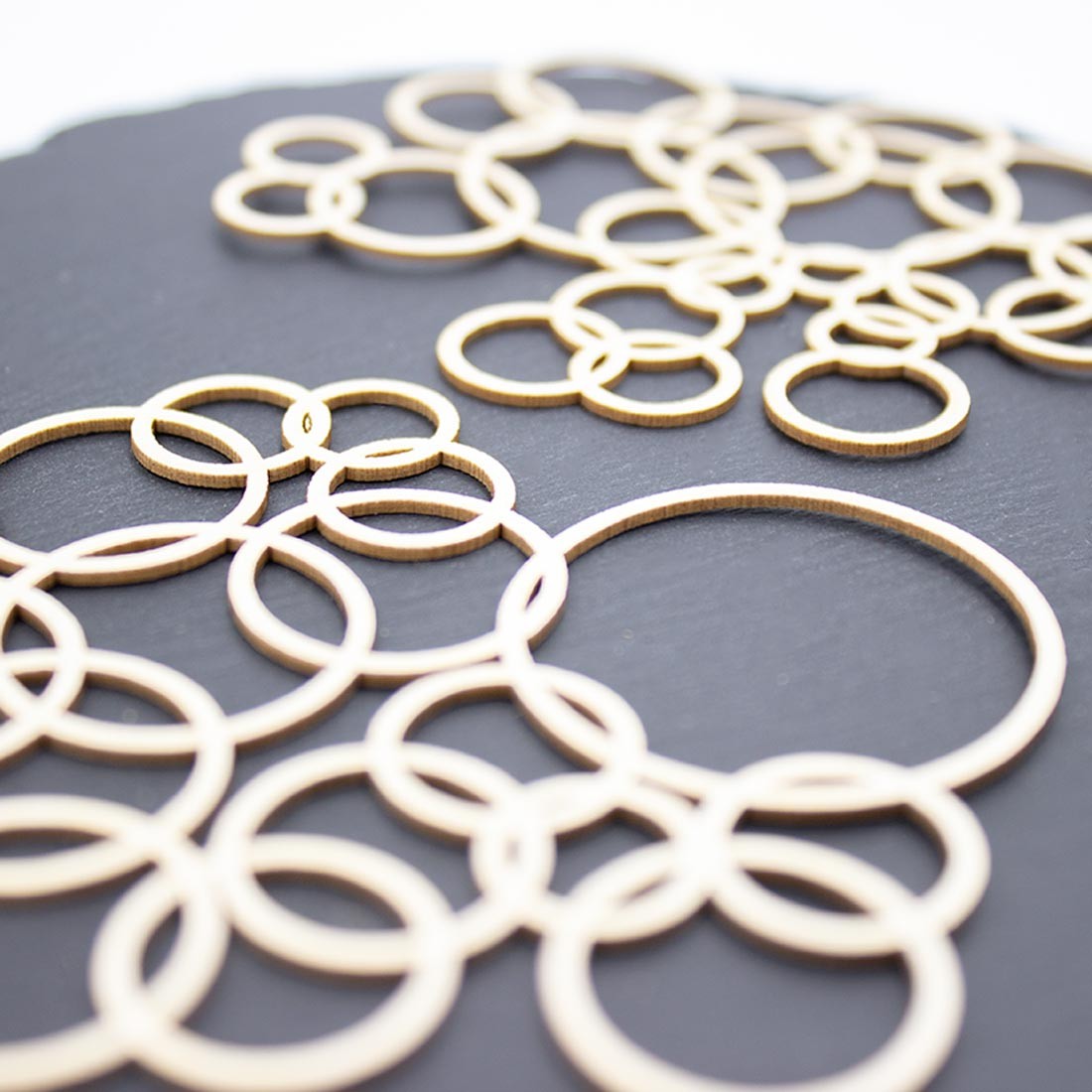 Bulles entrelacées grand modèle en carton bois SCRAPMOUSET