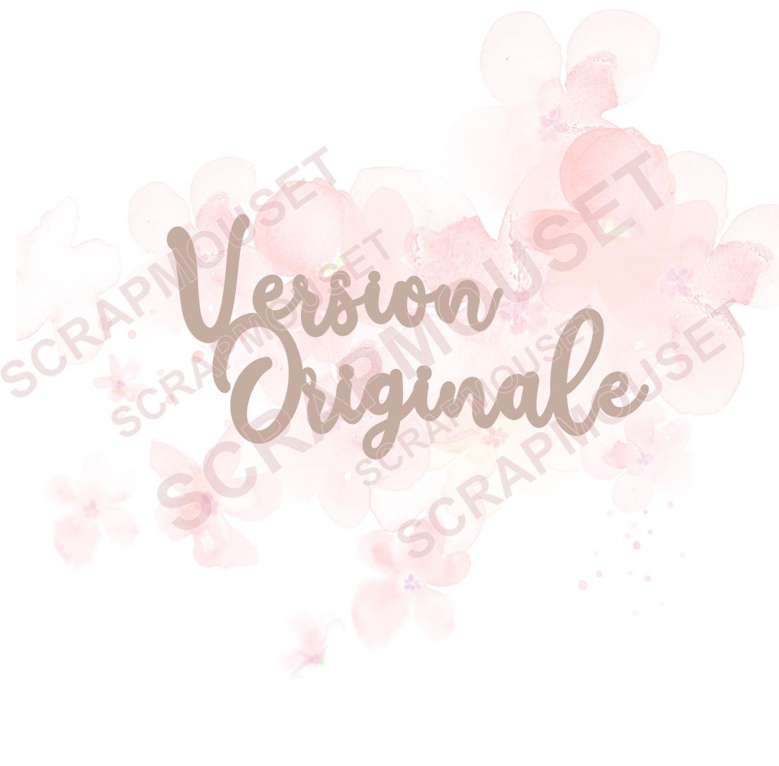 Mot version originale en carton bois SCRAPMOUSET