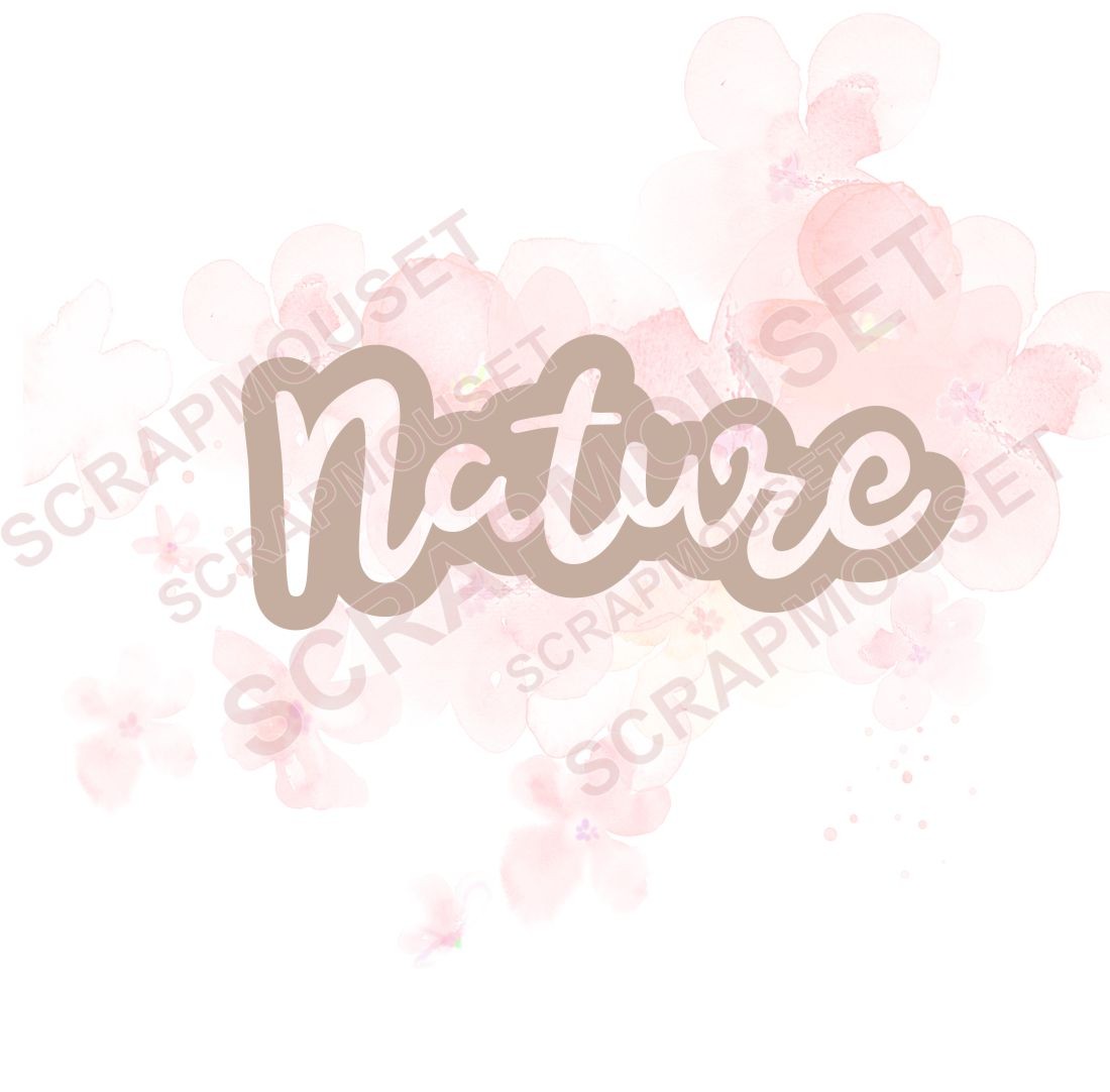Mot Nature nouveau design en carton bois SCRAPMOUSET