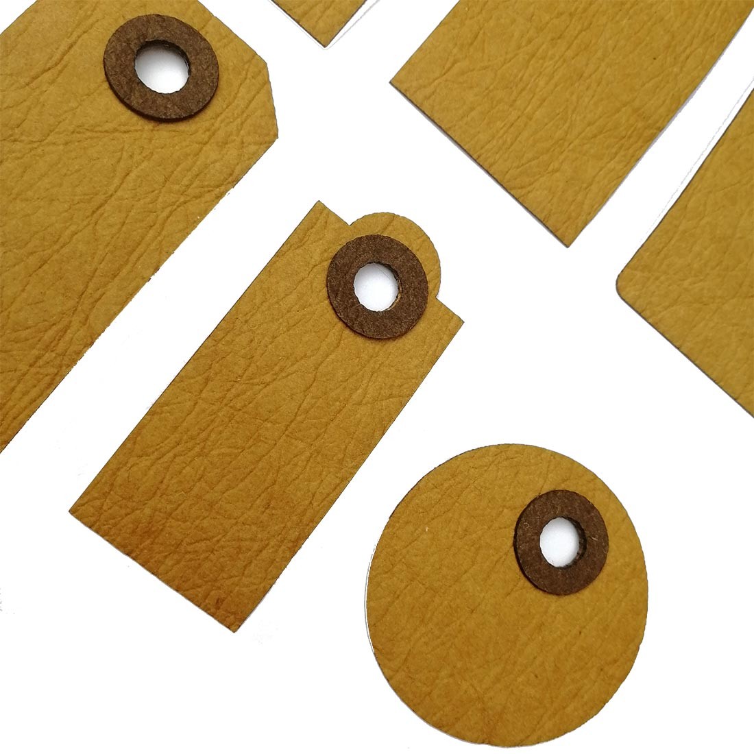 Lot de 20 tags Junk Journal aspect cuir SCRAPMOUSET