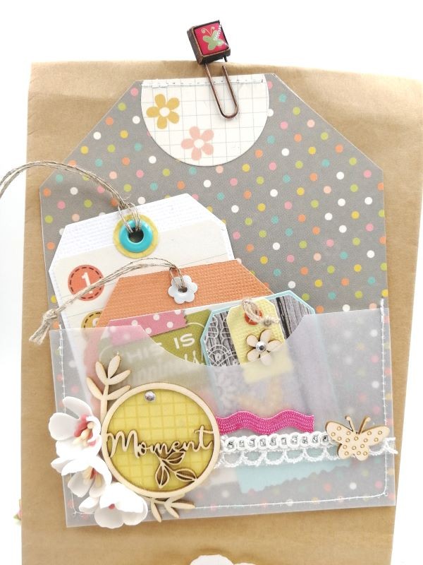 Ensemble de 6 bulles avec texte en carton bois SCRAPMOUSET