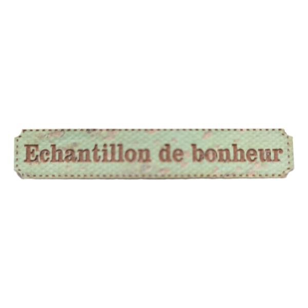 Etiquette gravée Echantillon de bonheur en liège différents coloris au choix SCRAPMOUSET