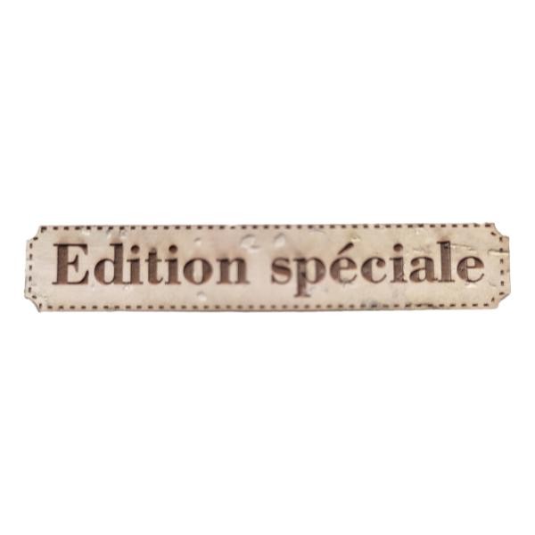 Étiquette gravée Édition spéciale en liège différents coloris au choix SCRAPMOUSET