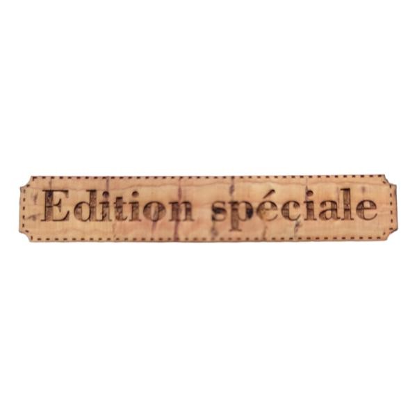 Étiquette gravée Édition spéciale en liège différents coloris au choix SCRAPMOUSET