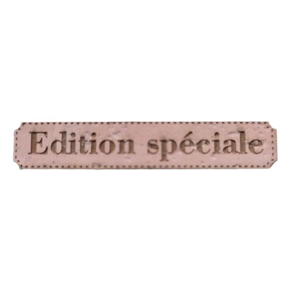 Étiquette gravée Édition spéciale en liège différents coloris au choix SCRAPMOUSET