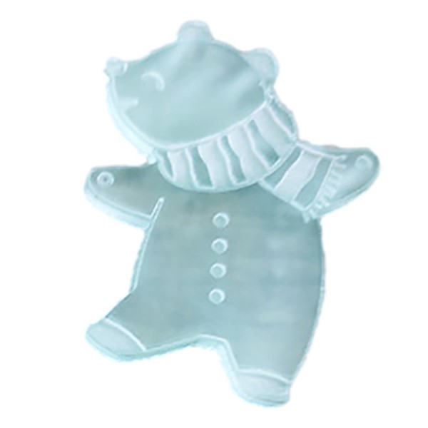 Charmant petit ours avec écharpe en acrylique SCRAPMOUSET