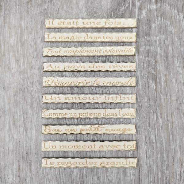 Les petites phrases Thème Enfance Spécial carterie SCRAPMOUSET