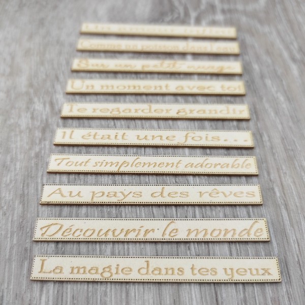 Les petites phrases Thème Enfance Spécial carterie SCRAPMOUSET