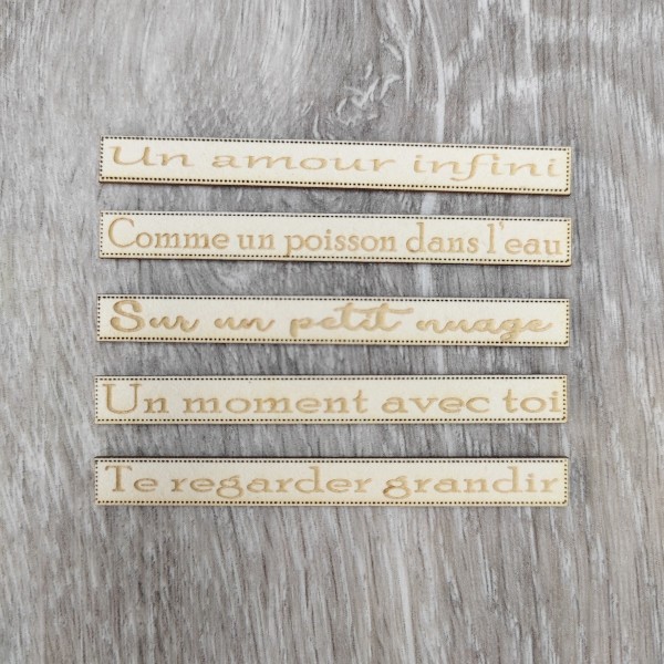 Les petites phrases Thème Enfance Spécial carterie SCRAPMOUSET