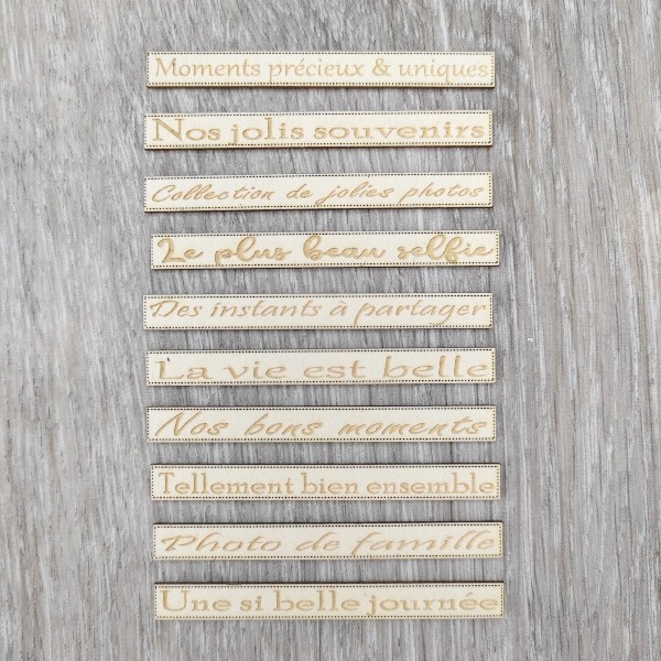Les petites phrases Thème Ensemble Spécial carterie SCRAPMOUSET