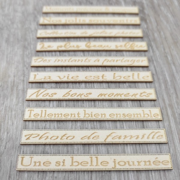 Les petites phrases Thème Ensemble Spécial carterie SCRAPMOUSET