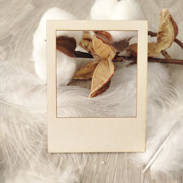 Lot 4 cadres polaroïd grand modèle en carton bois SCRAPMOUSET