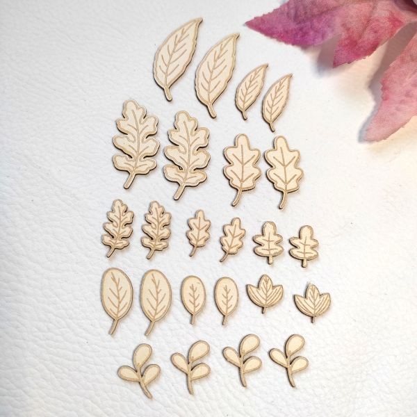 Lot 24 feuilles Belle nature en carton bois SCRAPMOUSET